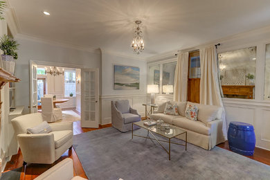 Living room - eclectic living room idea in Charleston