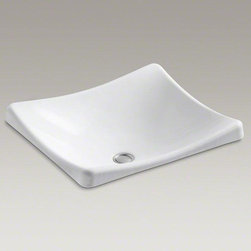 KOHLER White Demilav&reg; Wading Pool&reg; Bathroom Sink - Bathroom Sinks
