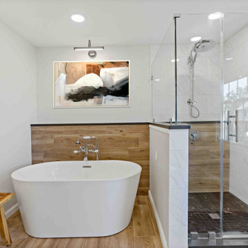 Calming Herndon Primary Bathroom Remodel