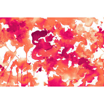 "Splash of Pinks In Fall II" Canvas Art, 36"x24"