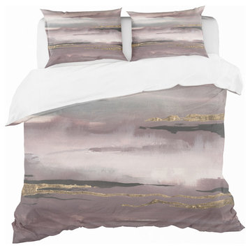 Purple Glam Storm Iv Glam Duvet Cover Set, Full/Queen