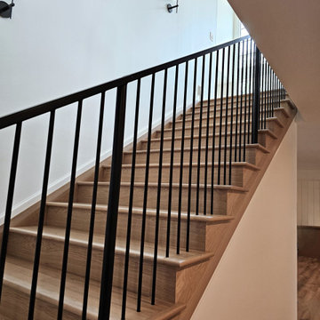 Project #119 | White Oak Staircase with Stacked Bullnose Detail