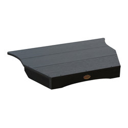 Highwood USA - Adirondack Tete-a-Tete Connecting Table, Black - Outdoor Side Tables