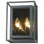 Z-Lite - Infinity 2 Light Wall Sconce in Misty Charcoal - This 2 light Wall Sconce from the Infinity collection by Z-Lite will enhance your home with a perfect mix of form and function. The features include a Misty Charcoal finish applied by experts.