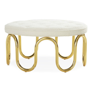 Jonathan Adler - Scalinatella Ottoman Olympus - Ivory