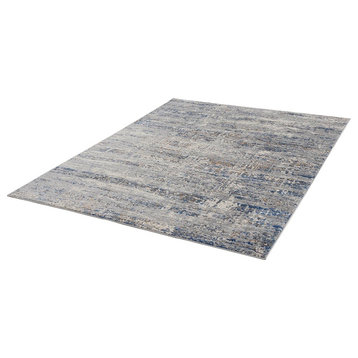 Madison Park Abstract Blue Gray Shades Area Rug, Runner