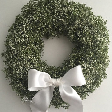 Handmade Baby Breath Wreath