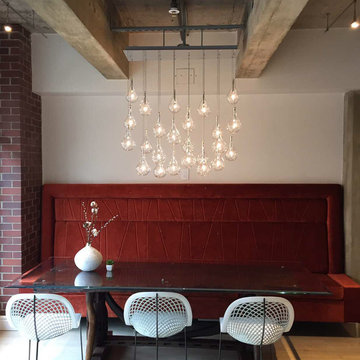 Custom banquette settee