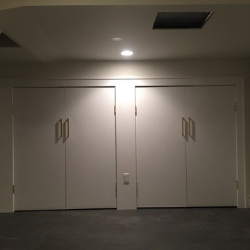 Basement Storage with Shelving