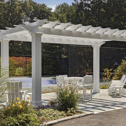 Custom Courtside Pergola - Osterville, MA - Pergolas