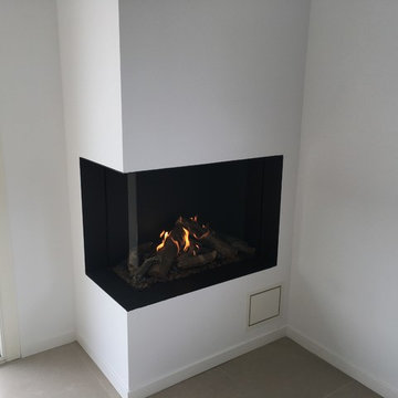 Cheminée gaz coin gauche Anglet côte basque 64