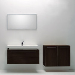 Vanico- Maronyx 40" Vanity c/w Mirror and Double Linen Cabinet - Bathroom Vanities And Sink Consoles