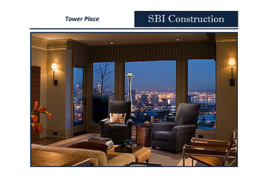 Trendy home design photo in Seattle