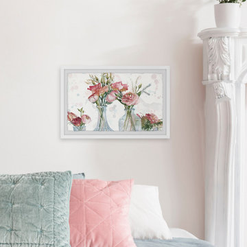 "Festive Peonies" Framed Painting Print