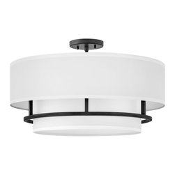 Hinkley Lighting Graham 4 Light 23"" Wide Semi-Flush Drum Ceiling Fixture - Ceiling Lighting