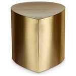 Meridian Furniture - Petal Finished Iron Metal Coffee Table, Gold, 1 Piece - Revolutionize your room with a touch of art and flair when you bring home this Petal Gold Coffee Table. With plenty of storage space, this beautiful coffee table combines contemporary design and functionality, making it perfect for binge-watching your favorite TV shows in style. Made from Brushed Gold Iron Metal for durability and long service life, this table's modular design makes it easy to pair with additional Petal collection pieces to create the shape of your choice.