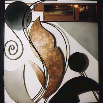 Metal & Glass Sculpture