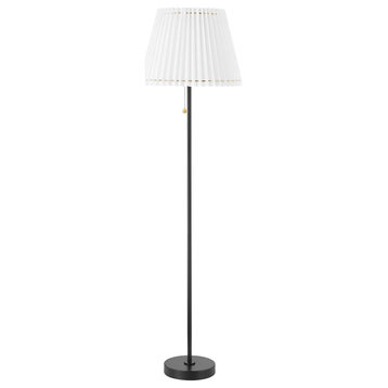 Mitzi HL476401 Demi 62" Tall Torchiere Floor Lamp - Soft Black