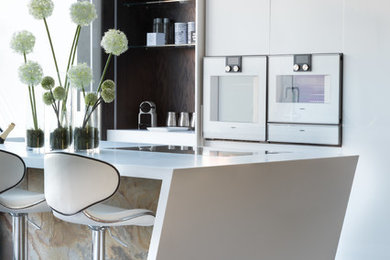 Design ideas for a modern kitchen in London.