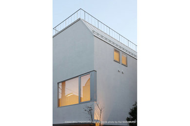 東京23区にあるモダンスタイルのおしゃれな家の外観 (長方形) の写真