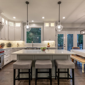Elegant, Bright and Spacious White Kitchen in Fairfax VA