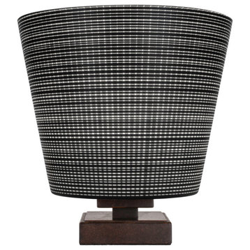 Luna 1-Light Table Lamp, Dark Granite/Black Matrix