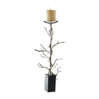 Twig Candle Holder, Nickel, Large
