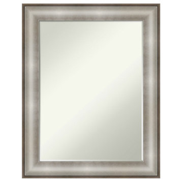Imperial Silver Petite Bevel Wall Mirror 23 x 29 in.