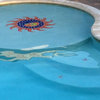 Sun & Moon Medallion 2 Ceramic Swimming Pool Mosaic 36"x36", Orange