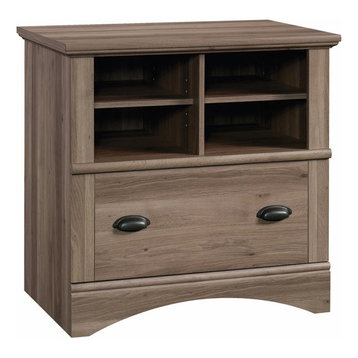 Sauder Harbor View 1 Drawer Lateral File Cabinet in Salt Oak