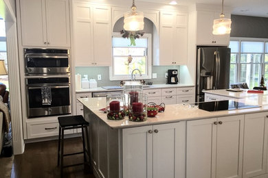 Inspiration for a large transitional kitchen remodel in Indianapolis