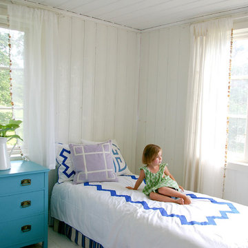 Swedish lake cottage bedroom