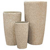 Modern Sand Set of 3 Planter Pots to use Outdoor or Indoor