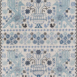 Momeni - Momeni Tahoe Hand Tufted Transitional Area Rug Blue 5' X 8' - Southwestern motifs get a modern edge in the graphic design elements of this decorative area rug. Available in a stunning array of tribal patterns, each floorcovering features a geometric repeat inspired by iconic tribal prints. Diamonds, crosses, medallions and stars form repeating stripes and intricate linework while tassels at the top and bottom of the rug accentuate the exotic vibe of the with a fun, fringed border. Exceptional in style and composition, each rug is han