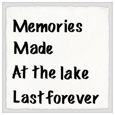 "Memories at the Lake" Framed Painting Print, 12x12