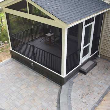 Screened Porch with Paver Patio