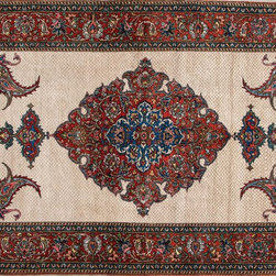 Antique Persian Bakhtiar rug 4'6 X 7' - Area Rugs
