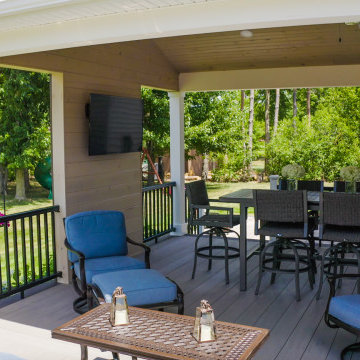 Strongsville Attached Structure, AZEK Deck and Unilock Patio