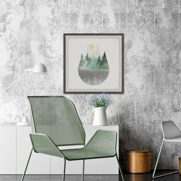 "Forest Sun" Framed Painting Print