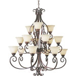 Maxim Lighting - Maxim Lighting 12209FIOI Manor - Fifteen Light Three Tier Chandelier - Manor Fifteen Light Three Tier Chandelier Oil Rubbed Bronze Frosted Ivory GlaThis decorative classic in Oil Rubbed Bronze finish is both dramatic and subtle, with or without shades.Oil Rubbed Bronze Finish with Frosted Ivory GlassThis decorative classic in Oil Rubbed Bronze finish is both dramatic and subtle, with or without shades. *Number of Bulbs: 15 *Wattage: 60W * BulbType: A19 Medium Base *Bulb Included: No *UL Approved: Yes