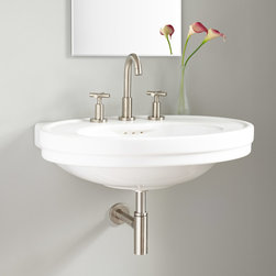 CRUZATTE PORCELAIN WALL-MOUNT SINK - Bathroom Sinks