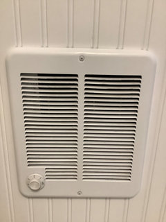 Bathroom with no central heat or a/c