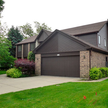 Exterior Remodel, Wilmette, IL James Hardie Siding Chestnut Brown