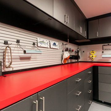 Red and Black Garage
