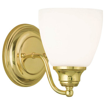 Somerville Wall Sconce, Polished Brass