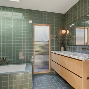 Amber Lestrange: Fully Tiled Rosemary Spa Bathroom