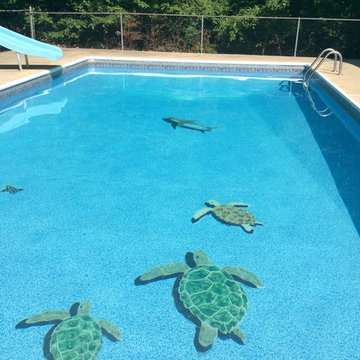 Preparing for pool party