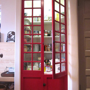 75 Beautiful Kitchen Pantry With Red Cabinets Pictures Ideas Houzz