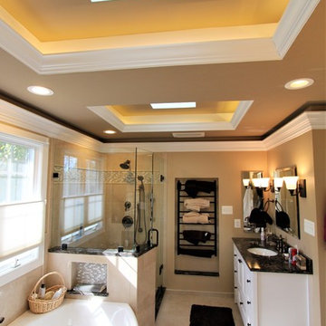 To Die For - Luxury Master Bath with double tray ceiling.