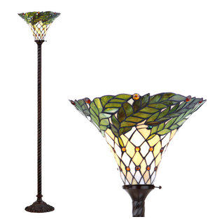 Tiffany style sale torchiere floor lamp